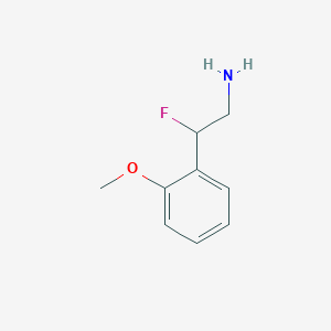 molecular formula C9H12FNO B1470359 2-Fluoro-2-(2-methoxyphenyl)ethan-1-amine CAS No. 1547758-05-3