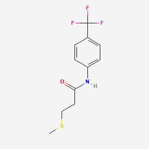 Propanamide, 3-(methylthio)-N-[4-(trifluoromethyl)phenyl]-