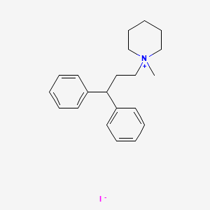 molecular formula C21H28IN B14703617 1-(3,3-Diphenylpropyl)-1-methylpiperidinium iodide CAS No. 20763-36-4