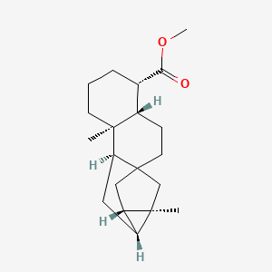 molecular formula C20H30O2 B14703618 Trachyloban-18-oic acid, (4beta)- CAS No. 26263-39-8