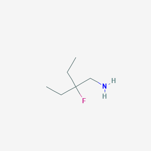 molecular formula C6H14FN B1470362 3-(Aminomethyl)-3-fluoropentane CAS No. 1556900-44-7