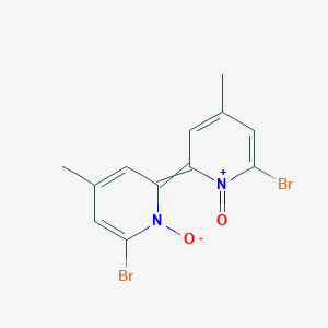 molecular formula C12H10Br2N2O2 B14703625 6,6'-Dibromo-4,4'-dimethyl-2,2'-bipyridine-1,1'-DI-oxide CAS No. 25373-73-3