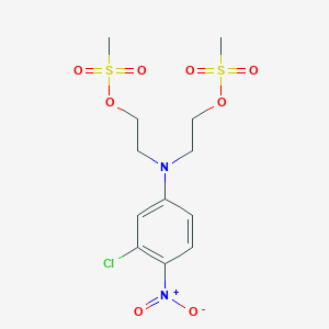 [(3-Chloro-4-nitrophenyl)imino]diethane-2,1-diyl dimethanesulfonate