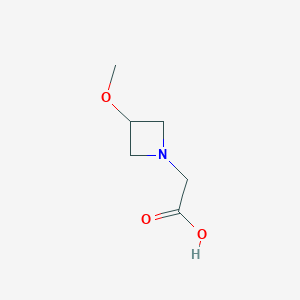 molecular formula C6H11NO3 B1470364 2-(3-Methoxyazetidin-1-yl)acetic acid CAS No. 1781971-45-6