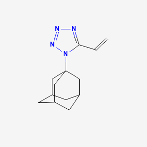 molecular formula C13H18N4 B14703640 1-(1-Adamantyl)-5-ethenyltetrazole CAS No. 24886-66-6