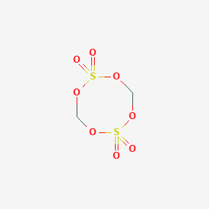 molecular formula C2H4O8S2 B14703669 1,3,5,7,2,6-Tetroxadithiocane 2,2,6,6-tetraoxide CAS No. 20757-83-9