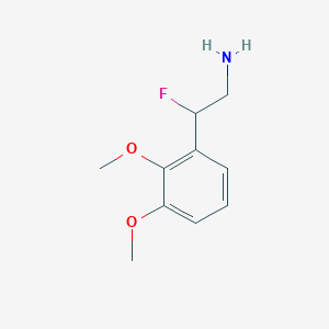 molecular formula C10H14FNO2 B1470367 2-(2,3-Dimethoxyphenyl)-2-fluoroethan-1-amine CAS No. 1547865-34-8