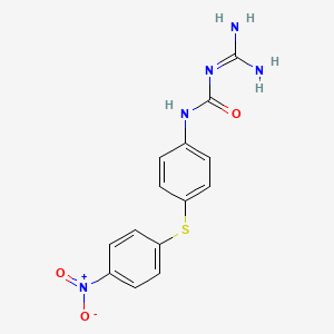 Urea, 1-amidino-3-(p-((p-nitrophenyl)thio)phenyl)-