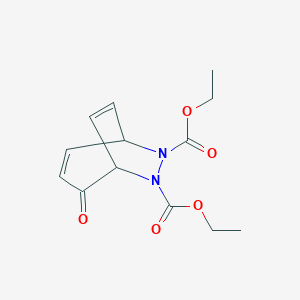 molecular formula C13H16N2O5 B14703707 Diethyl 4-oxo-6,7-diazabicyclo[3.2.2]nona-2,8-diene-6,7-dicarboxylate CAS No. 18245-57-3