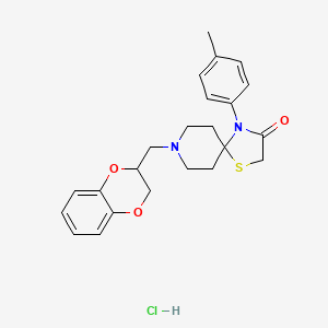 8-(1,4-Benzodioxan-2-ylmethyl)-3-oxo-4-p-tolyl-1-thia-4,8-diazaspiro(4.5)decane hydrochloride