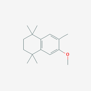 molecular formula C16H24O B14703732 6-Methoxy-1,1,4,4,7-pentamethyl-2,3-dihydronaphthalene CAS No. 22825-12-3