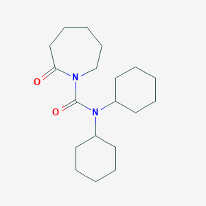 N,N-Dicyclohexyl-2-oxoazepane-1-carboxamide