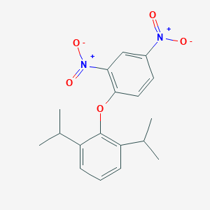 molecular formula C18H20N2O5 B14703742 2,4-Dinitrophenyl 2,6-di(propan-2-yl)phenyl ether CAS No. 20555-93-5