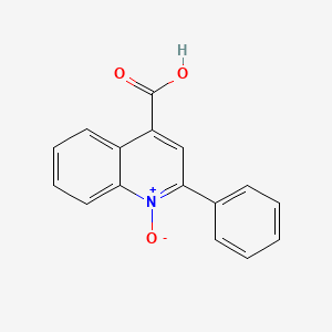 4-Quinolinecarboxylic acid, 2-phenyl-, 1-oxide