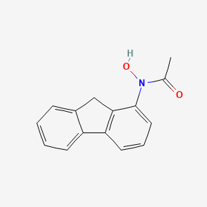 molecular formula C15H13NO2 B14703837 Acetohydroxamic acid, N-fluoren-1-YL- CAS No. 22251-01-0