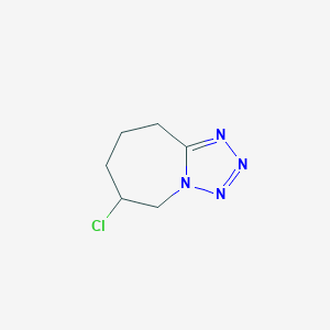 molecular formula C6H9ClN4 B14703861 6-Chloro-6,7,8,9-tetrahydro-5H-tetrazolo[1,5-a]azepine CAS No. 25717-85-5