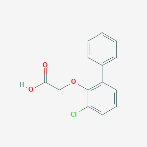 molecular formula C14H11ClO3 B14703871 [(3-Chlorobiphenyl-2-yl)oxy]acetic acid CAS No. 21419-69-2