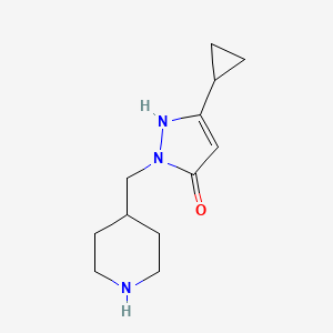 3-cyclopropyl-1-(piperidin-4-ylmethyl)-1H-pyrazol-5-ol