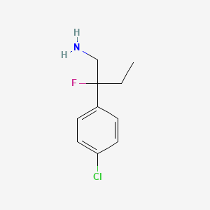 2-(4-Chlorophenyl)-2-fluorobutan-1-amine