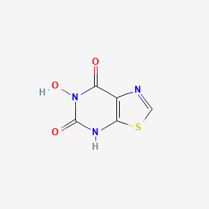 molecular formula C5H3N3O3S B14703958 6-hydroxy-4H-[1,3]thiazolo[5,4-d]pyrimidine-5,7-dione CAS No. 18903-19-0