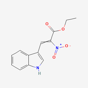 2-Propenoic acid, 3-(1H-indol-3-yl)-2-nitro-, ethyl ester