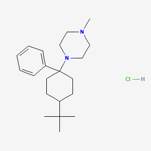 Piperazine, 1-(4-tert-butyl-1-phenylcyclohexyl)-4-methyl-, hydrochloride