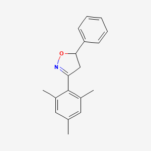 5-Phenyl-3-(2,4,6-trimethylphenyl)-4,5-dihydro-1,2-oxazole