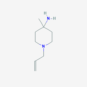 molecular formula C9H18N2 B1470403 4-Methyl-1-(prop-2-en-1-yl)piperidin-4-amine CAS No. 1779772-32-5