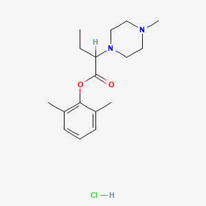 (2,6-dimethylphenyl) 2-(4-methylpiperazin-1-yl)butanoate;hydrochloride