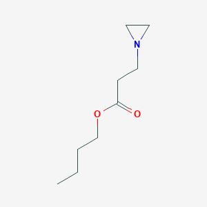 molecular formula C9H17NO2 B14704040 Butyl 3-(aziridin-1-yl)propanoate CAS No. 22480-24-6