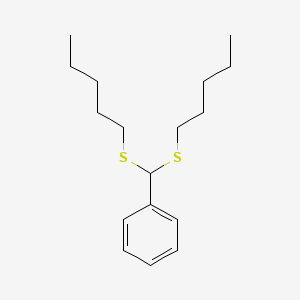 [Bis(pentylsulfanyl)methyl]benzene