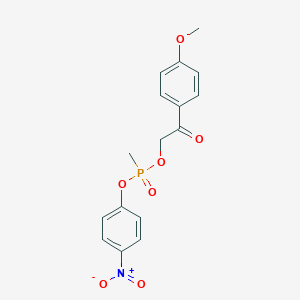 B14704057 p-Methoxyphenacyl p-nitrophenyl methylphosphonate CAS No. 21070-22-4