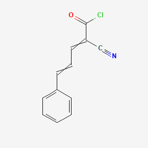 2-Cyano-5-phenylpenta-2,4-dienoyl chloride