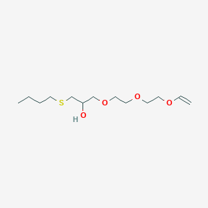 molecular formula C13H26O4S B14704072 3,6,9-Trioxa-13-thiaheptadec-1-en-11-ol CAS No. 23278-54-8