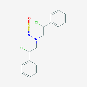 1,1-Bis(2-chloro-2-phenylethyl)-2-sulfinylhydrazine