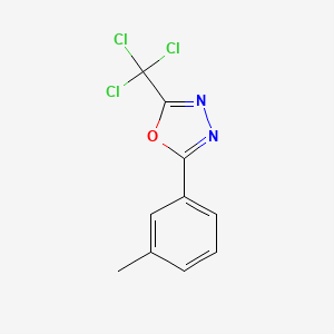 2-(3-Methylphenyl)-5-(trichloromethyl)-1,3,4-oxadiazole