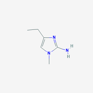 molecular formula C6H11N3 B1470408 4-ethyl-1-methyl-1H-imidazol-2-amine CAS No. 1780330-66-6