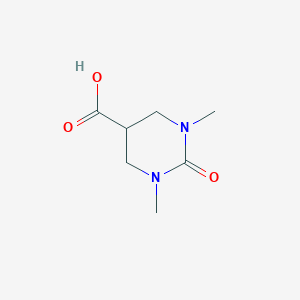 molecular formula C7H12N2O3 B1470409 1,3-Dimethyl-2-oxohexahydropyrimidine-5-carboxylic acid CAS No. 1781464-90-1
