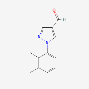 molecular formula C12H12N2O B1470411 1-(2,3-二甲基苯基)-1H-吡唑-4-甲醛 CAS No. 1214622-48-6