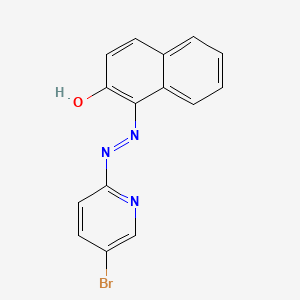 molecular formula C15H10BrN3O B14704114 1-[2-(5-Bromopyridin-2-yl)hydrazinylidene]naphthalen-2(1H)-one CAS No. 22919-31-9