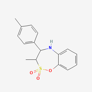 3-methyl-4-(4-methylphenyl)-4,5-dihydro-3H-1,2lambda6,5-benzoxathiazepine 2,2-dioxide