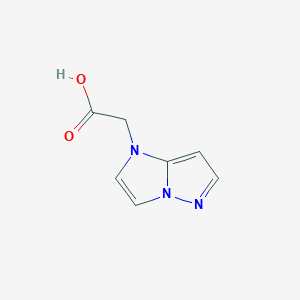 molecular formula C7H7N3O2 B1470417 2-(1H-imidazo[1,2-b]pyrazol-1-yl)acetic acid CAS No. 1780692-55-8