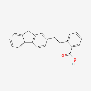 molecular formula C22H18O2 B14704187 2-[2-(9h-Fluoren-2-yl)ethyl]benzoic acid CAS No. 24048-76-8