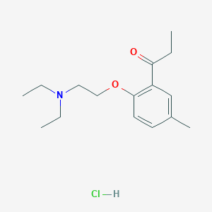 Propiophenone, 2'-(2-(diethylamino)ethoxy)-5'-methyl-, hydrochloride