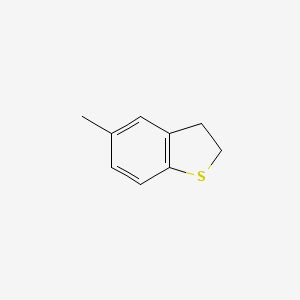 molecular formula C9H10S B14704217 5-Methyl-2,3-dihydro-1-benzothiophene CAS No. 14450-23-8