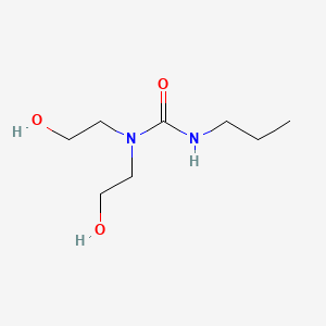 molecular formula C8H18N2O3 B14704267 Urea, N,N-bis(2-hydroxyethyl)-N'-propyl- CAS No. 15194-30-6