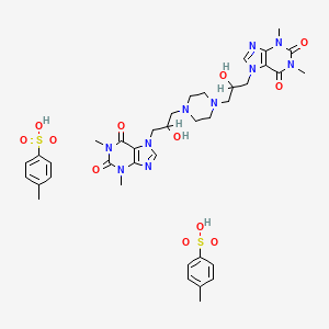 1,4-Piperazinediethanol, alpha,alpha'-bis(1,3-dimethyl-7-xanthinylmethyl)-, di-p-toluenesulfonate