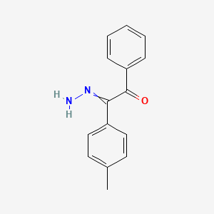 molecular formula C15H14N2O B14704365 2-Hydrazinylidene-2-(4-methylphenyl)-1-phenylethan-1-one CAS No. 23722-46-5