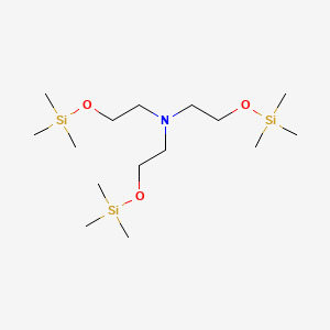 molecular formula C15H39NO3Si3 B14704407 Nitrilotris(ethyleneoxy)tris(trimethylsilane) CAS No. 20836-42-4