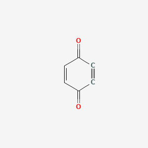 molecular formula C6H2O2 B14704410 Cyclohex-2-en-5-yne-1,4-dione CAS No. 22818-13-9